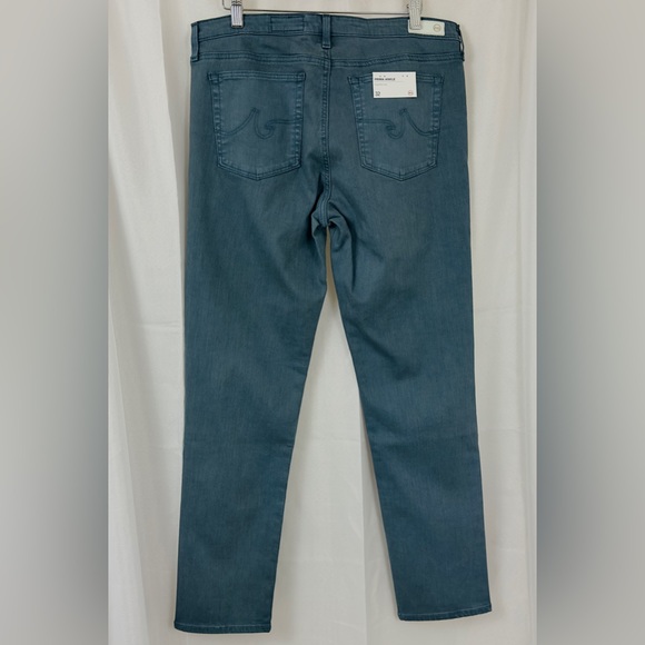 AG Prima Ankle Cigarette Leg Slate Blue Jean Size 32R. 28” Inseam New with tags - Picture 6 of 12